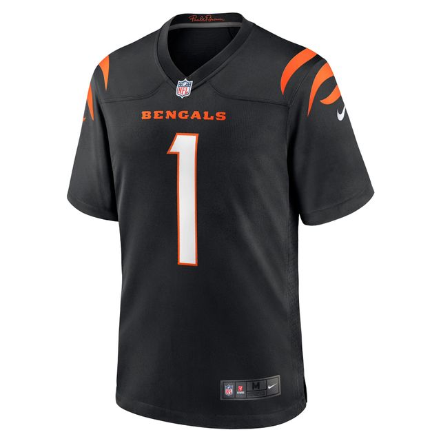 Maillot de match Nike Ja'Marr Chase pour hommes, noir, Cincinnati Bengals