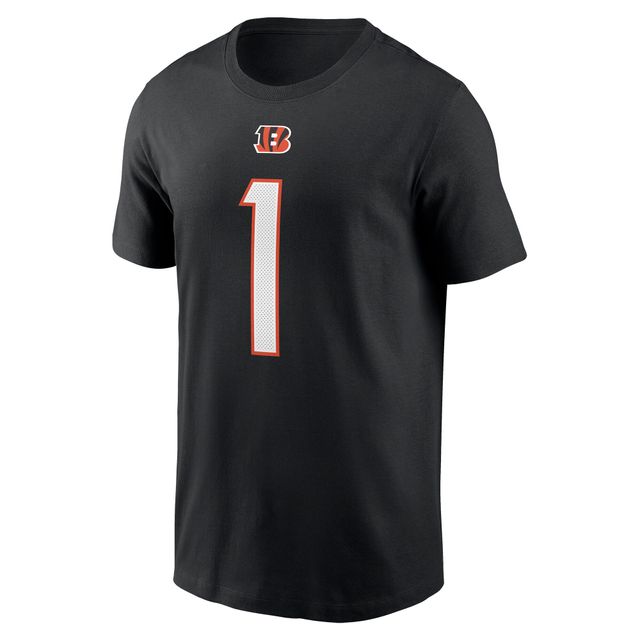 T-shirt Nike Ja'Marr Chase pour homme, noir, nom et numéro du joueur des Bengals de Cincinnati
