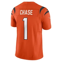 Men's Nike Ja'Marr Chase Orange Cincinnati Bengals Vapor F.U.S.E. Limited Jersey