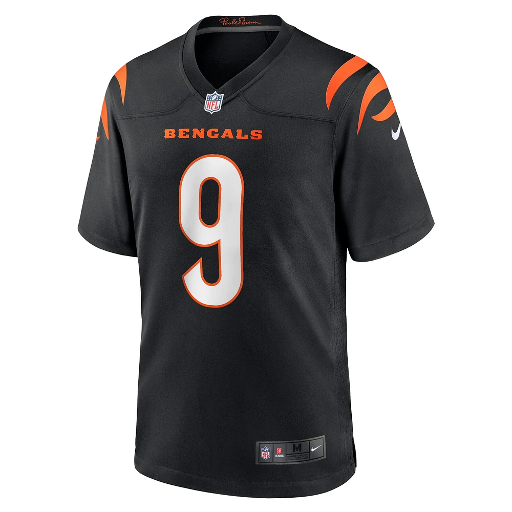 Men's Nike Joe Burrow Black Cincinnati Bengals Player Game Jersey
