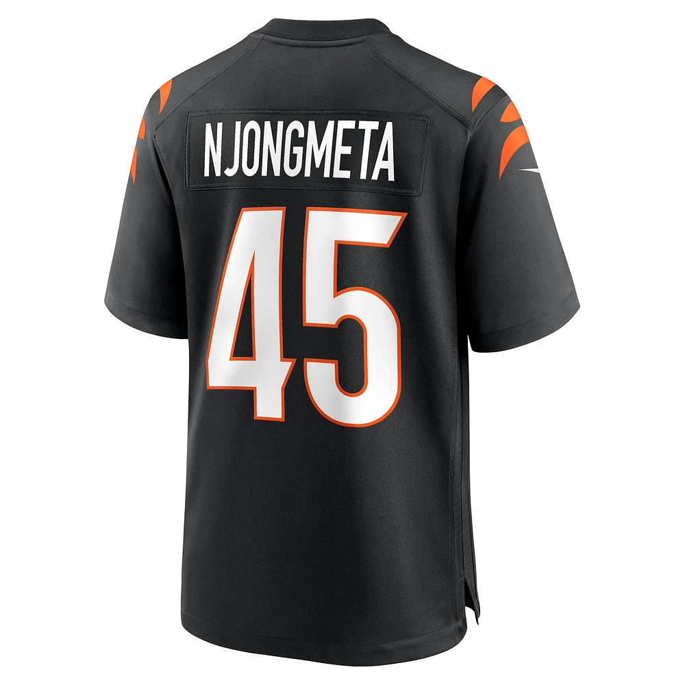 Men's Nike Maema Njongmeta  Black Cincinnati Bengals Game Jersey