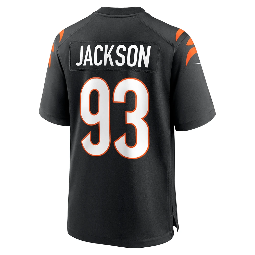 Men's Nike McKinnley Jackson  Black Cincinnati Bengals Game Jersey