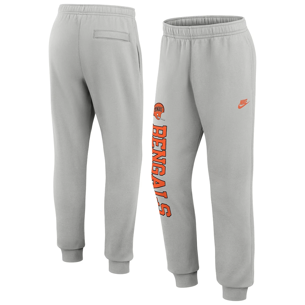 Pantalon de jogging en molleton Nike Silver Cincinnati Bengals Rewind Club pour homme