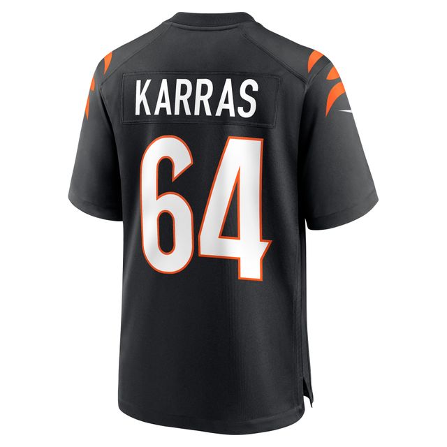 Maillot de joueur match Nike Ted Karras pour hommes, noir, Cincinnati Bengals