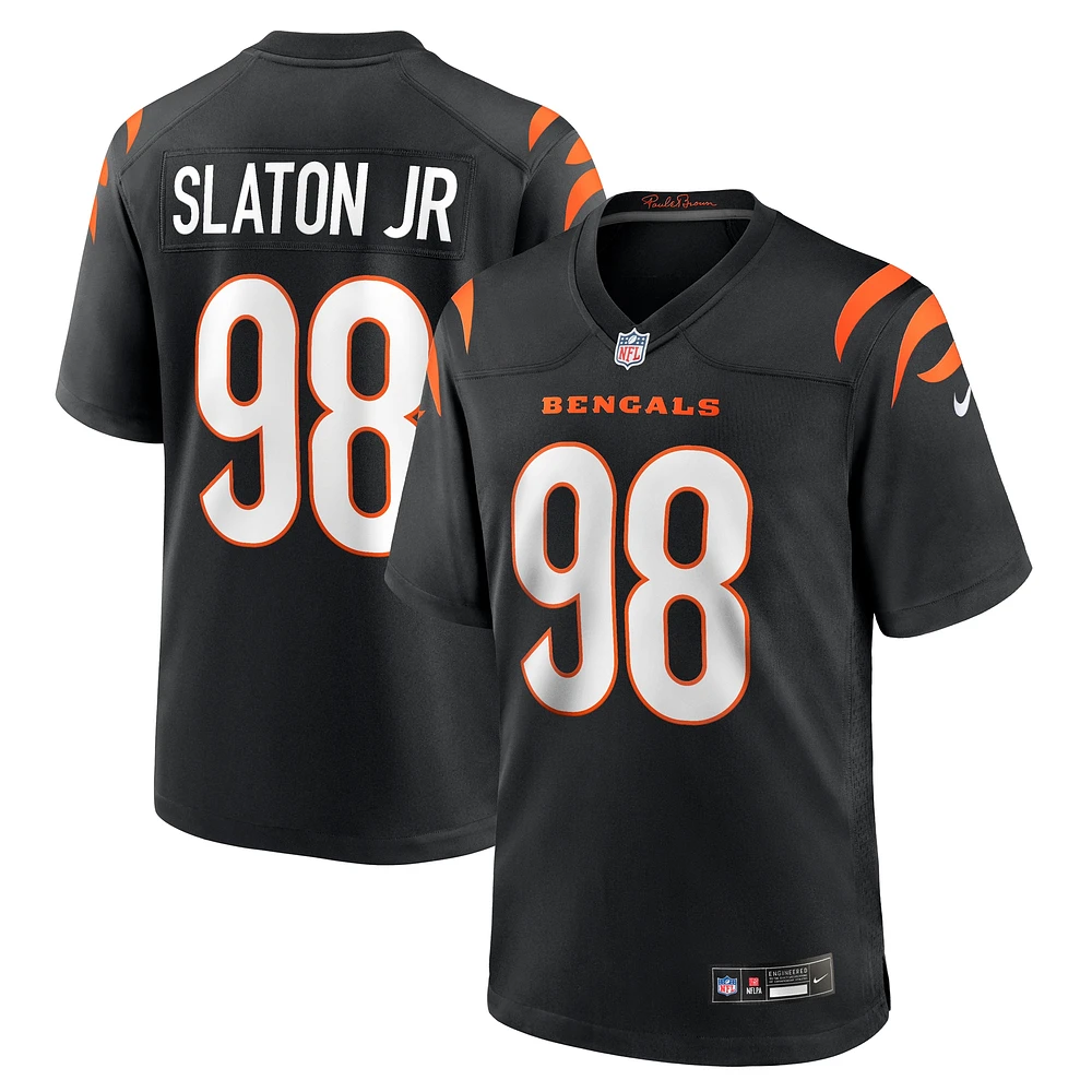 Men's Nike Tedarrell Slaton Jr  Black Cincinnati Bengals Team Game Jersey