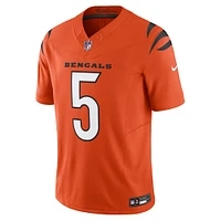 Men's Nike Tee Higgins Orange Cincinnati Bengals Vapor F.U.S.E. Limited Jersey