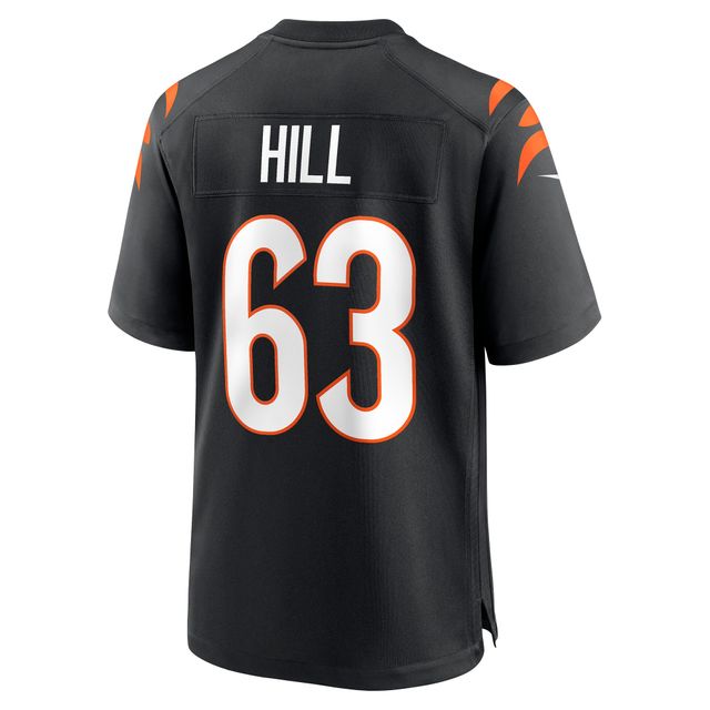 Maillot de match Nike Trey Hill pour hommes, noir, Cincinnati Bengals