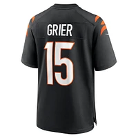 Men's Nike Will Grier  Black Cincinnati Bengals Team Game Jersey