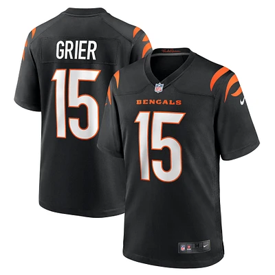 Men's Nike Will Grier  Black Cincinnati Bengals Team Game Jersey