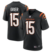 Men's Nike Will Grier  Black Cincinnati Bengals Team Game Jersey