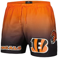 Men's Pro Standard Black/Orange Cincinnati Bengals Ombre Mesh Shorts