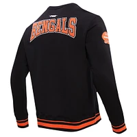 Men's Pro Standard Black Cincinnati Bengals Crest Emblem Pullover Sweatshirt