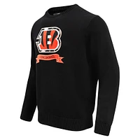 Men's Pro Standard Black Cincinnati Bengals Prep Knit Sweater