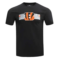 Men's Pro Standard Black Cincinnati Bengals Retro Striper T-Shirt