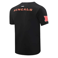 Men's Pro Standard Black Cincinnati Bengals Retro Striper T-Shirt