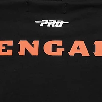 Men's Pro Standard Black Cincinnati Bengals Retro Striper T-Shirt