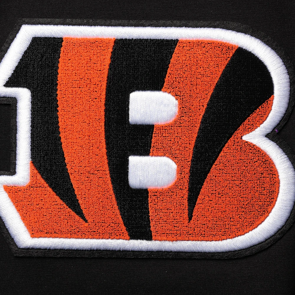 Men's Pro Standard Black Cincinnati Bengals Team Classic Bristle Slim-Fit T-Shirt