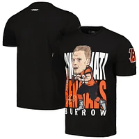 Men's Pro Standard Joe Burrow Black Cincinnati Bengals Avatar Remix Player Graphic T-Shirt