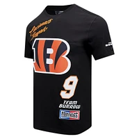 Men's Pro Standard Joe Burrow Black Cincinnati Bengals Fast Lane Name & Number Player T-Shirt