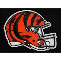 Men's Pro Standard Joe Burrow Black Cincinnati Bengals Mesh Baseball Button-Up T-Shirt