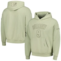 Men's Pro Standard Joe Burrow Light Green Cincinnati Bengals Player Name & Number Pullover Hoodie