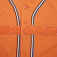 Men's Pro Standard Orange Cincinnati Bengals Triple Tonal Mesh Button-Up Shirt