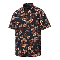 Men's Reyn Spooner Black Cincinnati Bengals Kekai Button-Up Shirt