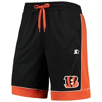 Men's Starter Black/Orange Cincinnati Bengals Fan Favorite Fashion Shorts