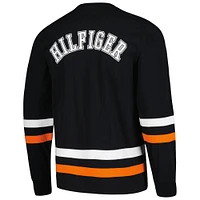 Men's Tommy Hilfiger Black/Orange Cincinnati Bengals Nolan Long Sleeve T-Shirt