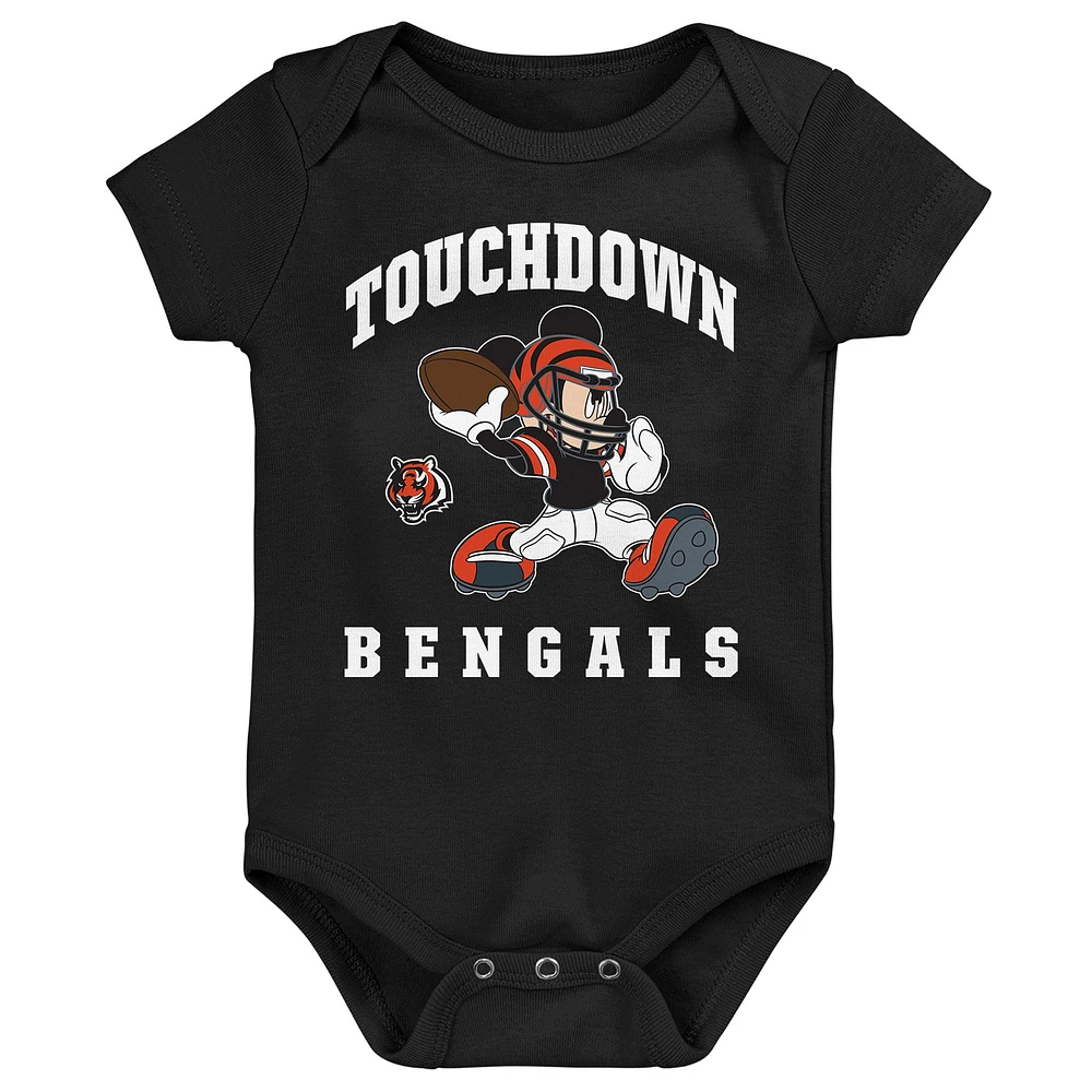 Newborn & Infant Cincinnati Bengals 3-Peat 3-Pack Bodysuit Set
