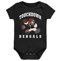 Newborn & Infant Cincinnati Bengals 3-Peat 3-Pack Bodysuit Set