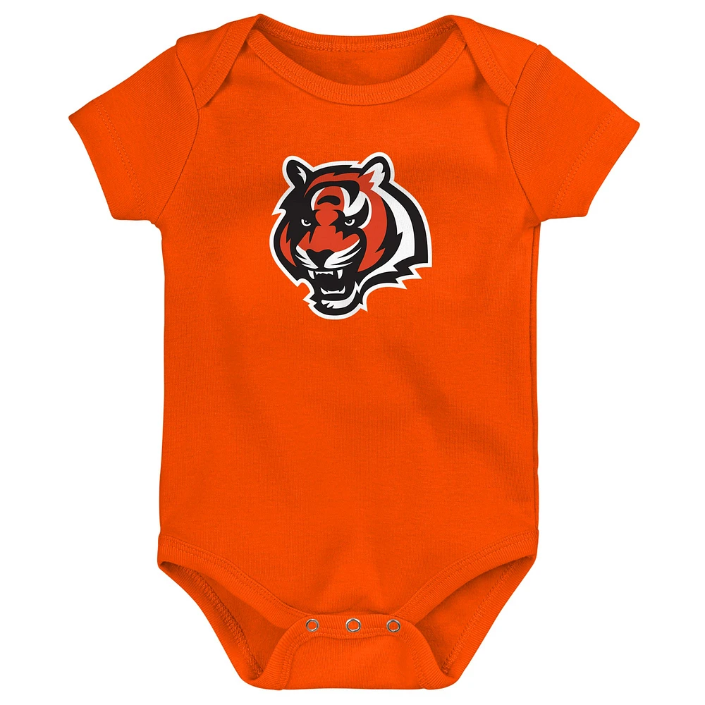 Ensemble de 3 bodys Starter pour nouveau-nés et nourrissons des Bengals Cincinnati
