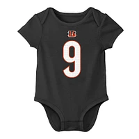 Newborn & Infant Nike Joe Burrow Black Cincinnati Bengals Player Name Number Bodysuit