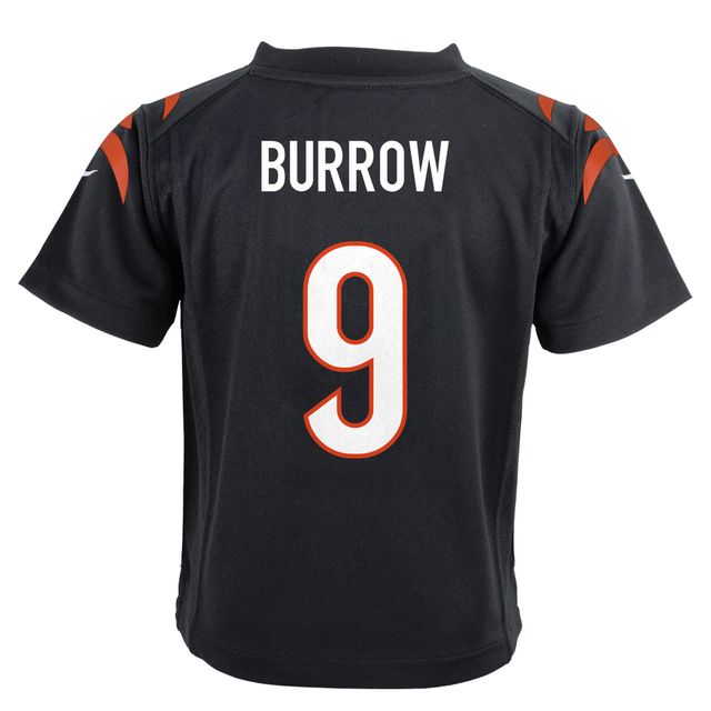 Maillot de match Nike Joe Burrow des Bengals Cincinnati noir pour tout-petit