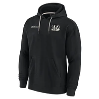 Unisex Fanatics Black Cincinnati Bengals Elements Super Soft Fleece Pullover Hoodie