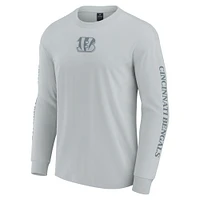 Unisex Fanatics Gray Cincinnati Bengals Elements Strive Long Sleeve T-Shirt