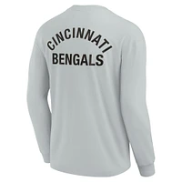 Unisex Fanatics Gray Cincinnati Bengals Elements Super Soft Long Sleeve T-Shirt