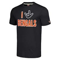 Unisex Homage Charcoal Cincinnati Bengals The NFL ASL Collection by Love Sign Tri-Blend T-Shirt