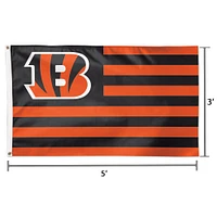 WinCraft Cincinnati Bengals 3' x 5' Americana Stars & Stripes Deluxe Flag