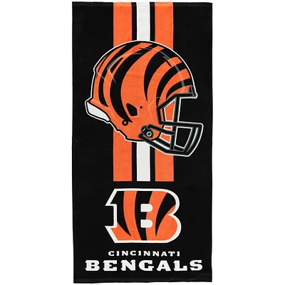 Serviette de plage en fibre WinCraft Cincinnati Bengals 30 po x 60 po