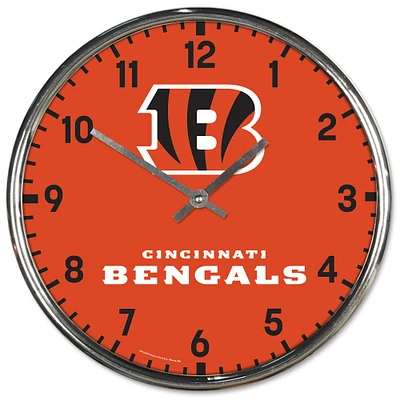 WinCraft Horloge murale chromée des Bengals de Cincinnati