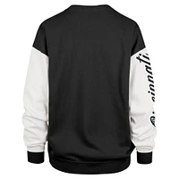 Women's '47  Black Cincinnati Bengals Double Header Rise Andie Pullover Sweatshirt