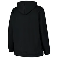 Women's '47  Black Cincinnati Bengals Plus Clarity Kennedy Pullover Hoodie