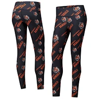 Women's Concepts Sport Black Cincinnati Bengals Breakthrough Allover Print Knit Sleep Leggings