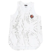 Women's Concepts Sport White Cincinnati Bengals Plus Quartz Tank Top & Shorts Set