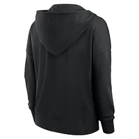 Women's Fanatics Black Cincinnati Bengals Blitz Left Lace-Up Pullover Hoodie