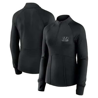 Veste zippée quart de tour Cincinnati Bengals Elements noire Fanatics pour femme