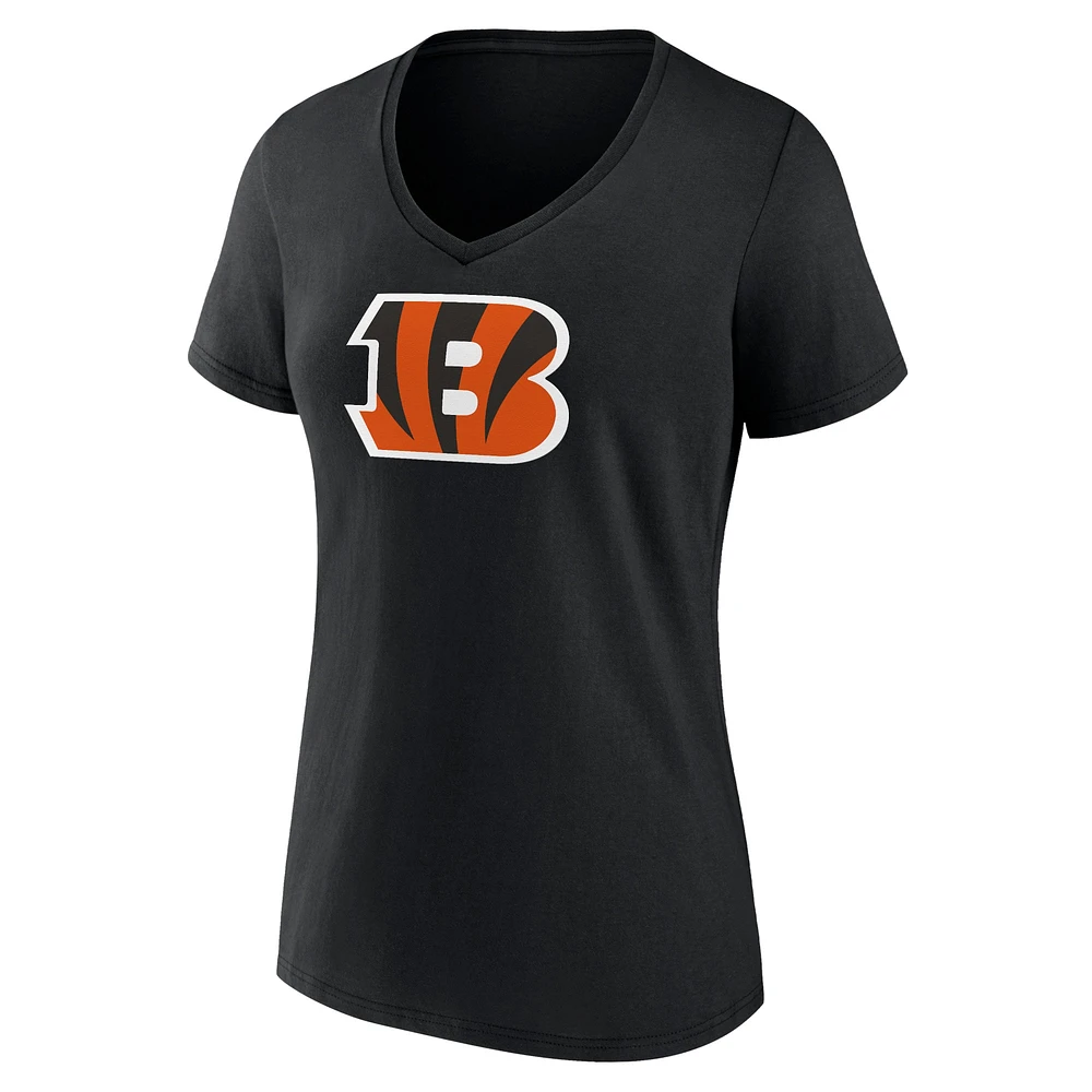 Women's Fanatics Black Cincinnati Bengals Mother's Day V-Neck T-Shirt