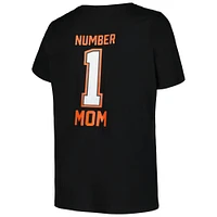 Women's Fanatics Black Cincinnati Bengals Plus Mother's Day #1 Mom V-Neck T-Shirt