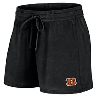Women's Fanatics Black Cincinnati Bengals Start to Finish T-Shirt & Shorts Combo Pack